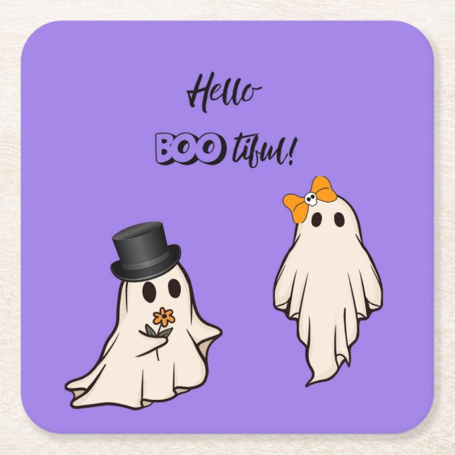 Posavasos Cuadrado De Papel Buenos audífonos de papel (Anverso)