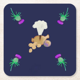 Posavasos Cuadrado De Papel Burns supper