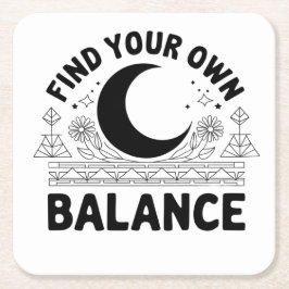 Posavasos Cuadrado De Papel Buscar su propio saldo