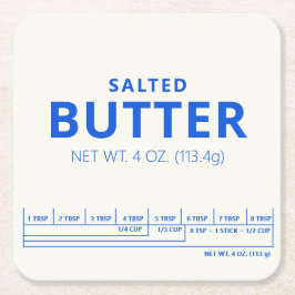 Posavasos Cuadrado De Papel Butter