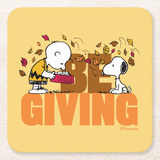 Posavasos Cuadrado De Papel Cacahuetes | Dar (Anverso)