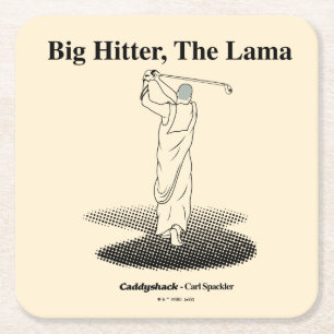 Posavasos Cuadrado De Papel Caddyshack   Big Hitter, El Lama