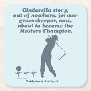 Posavasos Cuadrado De Papel Caddyshack Cindrella Story