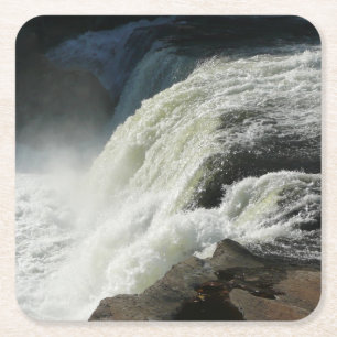 Posavasos Cuadrado De Papel Cae Ohiopyle en Pensilvania