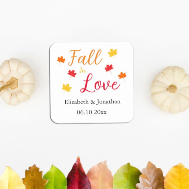 Posavasos Cuadrado De Papel Caer Enamorada (Subido por el creador)