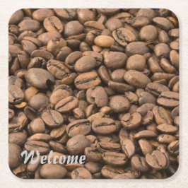 Posavasos Cuadrado De Papel café