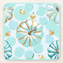 Posavasos Cuadrado De Papel Calabaza