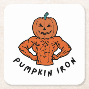Posavasos Cuadrado De Papel Calabaza de hierro