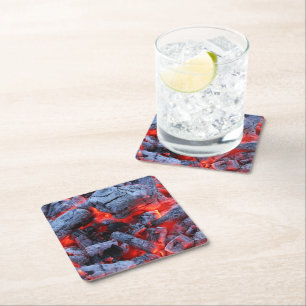 Posavasos Cuadrado De Papel Caldos calientes