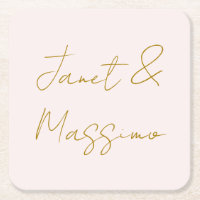 Caligrafía elegante de nombre simple en color dora