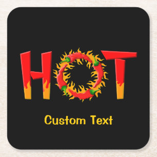 POSAVASOS CUADRADO DE PAPEL CALOR