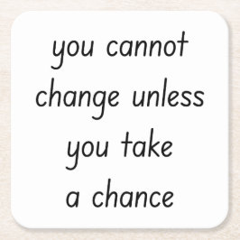 Posavasos Cuadrado De Papel Cambiar la trama de papel