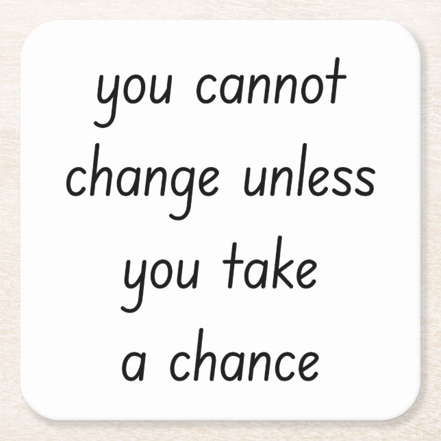 Posavasos Cuadrado De Papel Cambiar la trama de papel (Anverso)