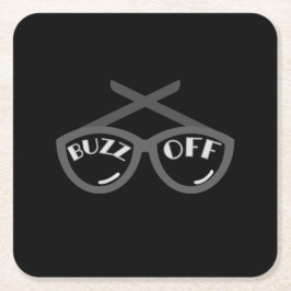 Posavasos Cuadrado De Papel Camiseta femenina de los años 40