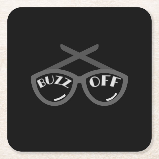 Posavasos Cuadrado De Papel Camiseta femenina de los años 40 (Anverso)