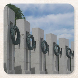 Posavasos Cuadrado De Papel Campaña conmemorativa de la Segunda Guerra Mundial