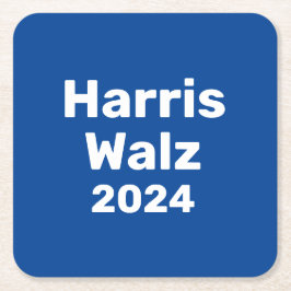 Posavasos Cuadrado De Papel Campaña Presidencial Harris/Walz 2024