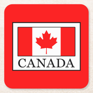 Posavasos Cuadrado De Papel Canadá