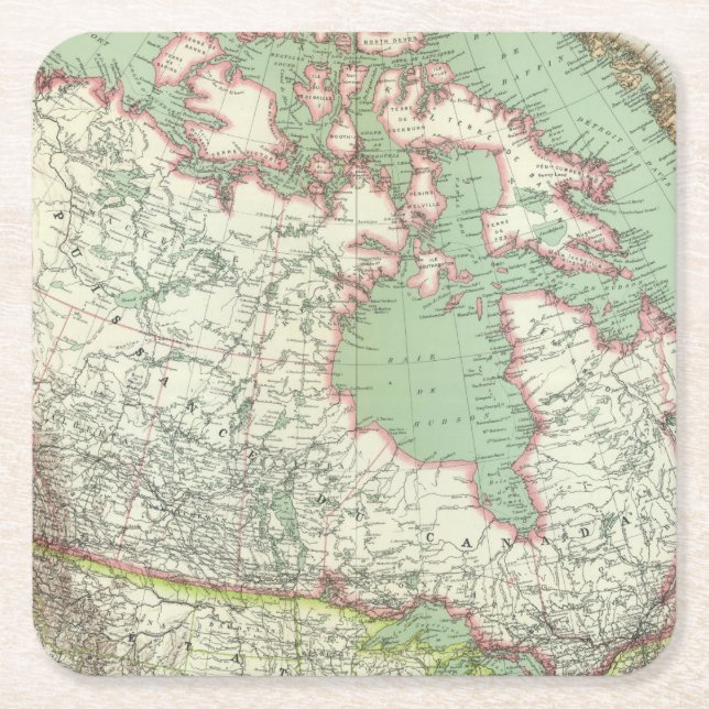 Posavasos Cuadrado De Papel Canadá 3 (Anverso)