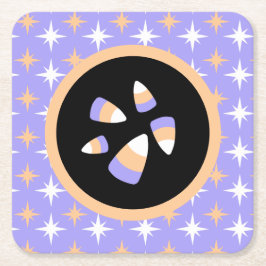 Posavasos Cuadrado De Papel Candy Corn