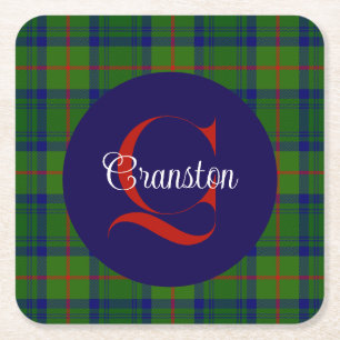 Posavasos Cuadrado De Papel Canstoun Monogramado