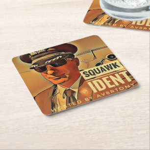 Posavasos Cuadrado De Papel Cápsulas de hielo de salchicha