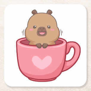 Posavasos Cuadrado De Papel Capy Love Paper Coaster