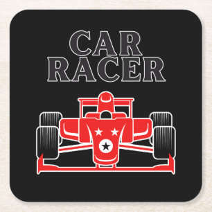 Posavasos Cuadrado De Papel Car Racer