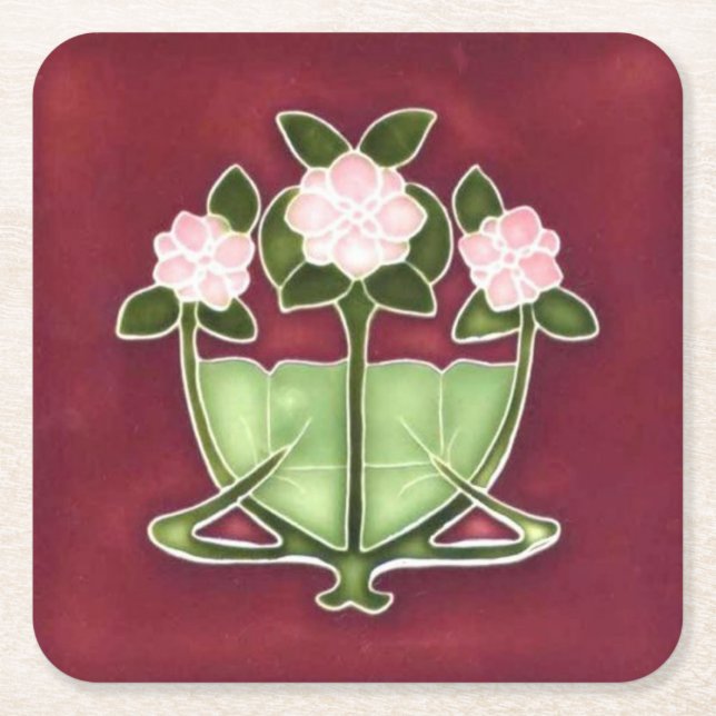 Posavasos Cuadrado De Papel Cardboard paper drink  (Anverso)