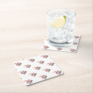 Posavasos Cuadrado De Papel Carga por teletratamiento de encargo de