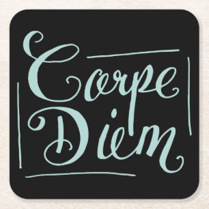 Posavasos Cuadrado De Papel Carpe Diem Fancy