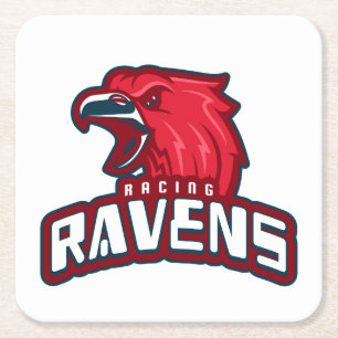 Posavasos Cuadrado De Papel Carreras Ravens