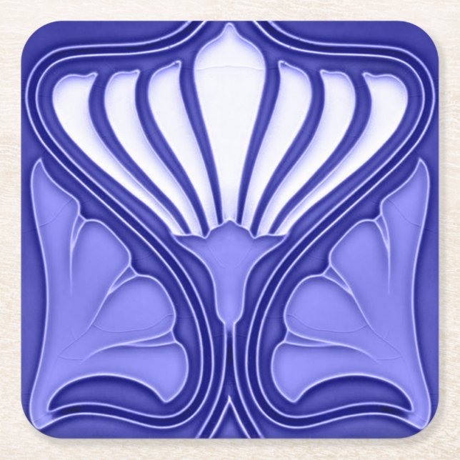 Posavasos Cuadrado De Papel Cartón Beber papel de montaña rusa novedosa (Anverso)