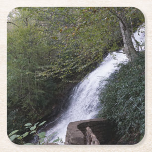 Posavasos Cuadrado De Papel Cascada Cascada, Blue Ridge Mountains