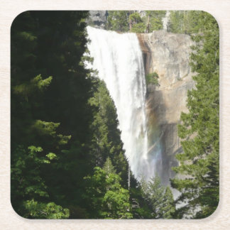 Posavasos Cuadrado De Papel Cascada Vernal II en el Parque Nacional Yosemite