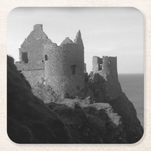 Posavasos Cuadrado De Papel Castillo Dunluce