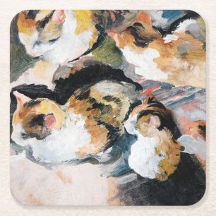 Posavasos Cuadrado De Papel Cat. August Macke