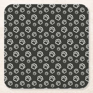 Posavasos Cuadrado De Papel Cat Paws