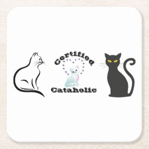 Posavasos Cuadrado De Papel Cataholico Certificado  