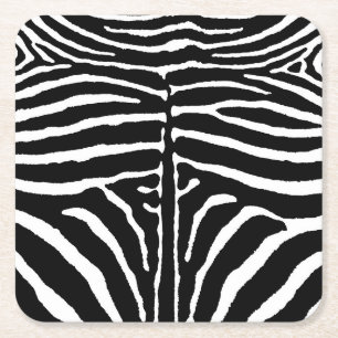 Posavasos Cuadrado De Papel Cebra