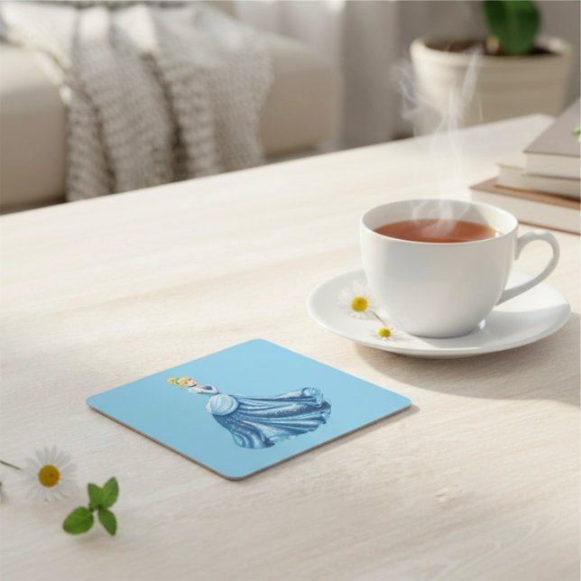 Posavasos Cuadrado De Papel Cenicienta (Subido por el creador)