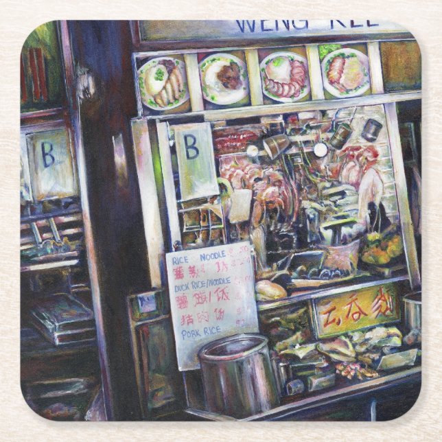 Posavasos Cuadrado De Papel Cenosillicaphia, Singapur (Anverso)