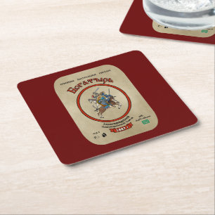 Posavasos Cuadrado De Papel Cerveza Bogatyr rusa