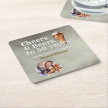 Cervezas Cheers 50 Años Cumpleaños Hombres Negro H