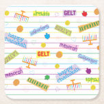 Posavasos Cuadrado De Papel Chanukah Fiesta Time<br><div class="desc">"¡Hora del Fiesta Chanukah", la Pascua de Papel cuadrado está lista para ayudarte a que tu fiesta comience! Gracias por detenerse y ir de compras. ¡Muy apreciado! Todos mis diseños pueden ser transferidos a otros productos de Zazzle. Compruebe siempre la previsualización para asegurarse de que se ha ajustado a su...</div>