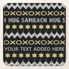 Posavasos Cuadrado De Papel Chanukah Hug Sameach