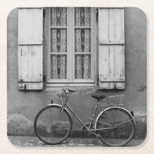 Posavasos Cuadrado De Papel Charentes Bicicleta Marans