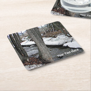 Posavasos Cuadrado De Papel Chester Creek