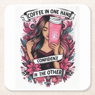 Posavasos Cuadrado De Papel Chica