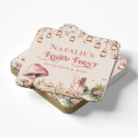 Posavasos Cuadrado De Papel Chica del primer tema de hadas Personalizado Fiest<br><div class="desc">Eleva la celebración de su primer cumpleaños de su pequeño hada con nuestro Chica de Primera temática de hadas, primer cumpleaños Fiesta Personalizado Papel cuadrado. No se trata sólo de una montaña rusa, sino que es la combinación perfecta con su encantador fiesta con temática de jardín de hadas. Diseñadas con...</div>